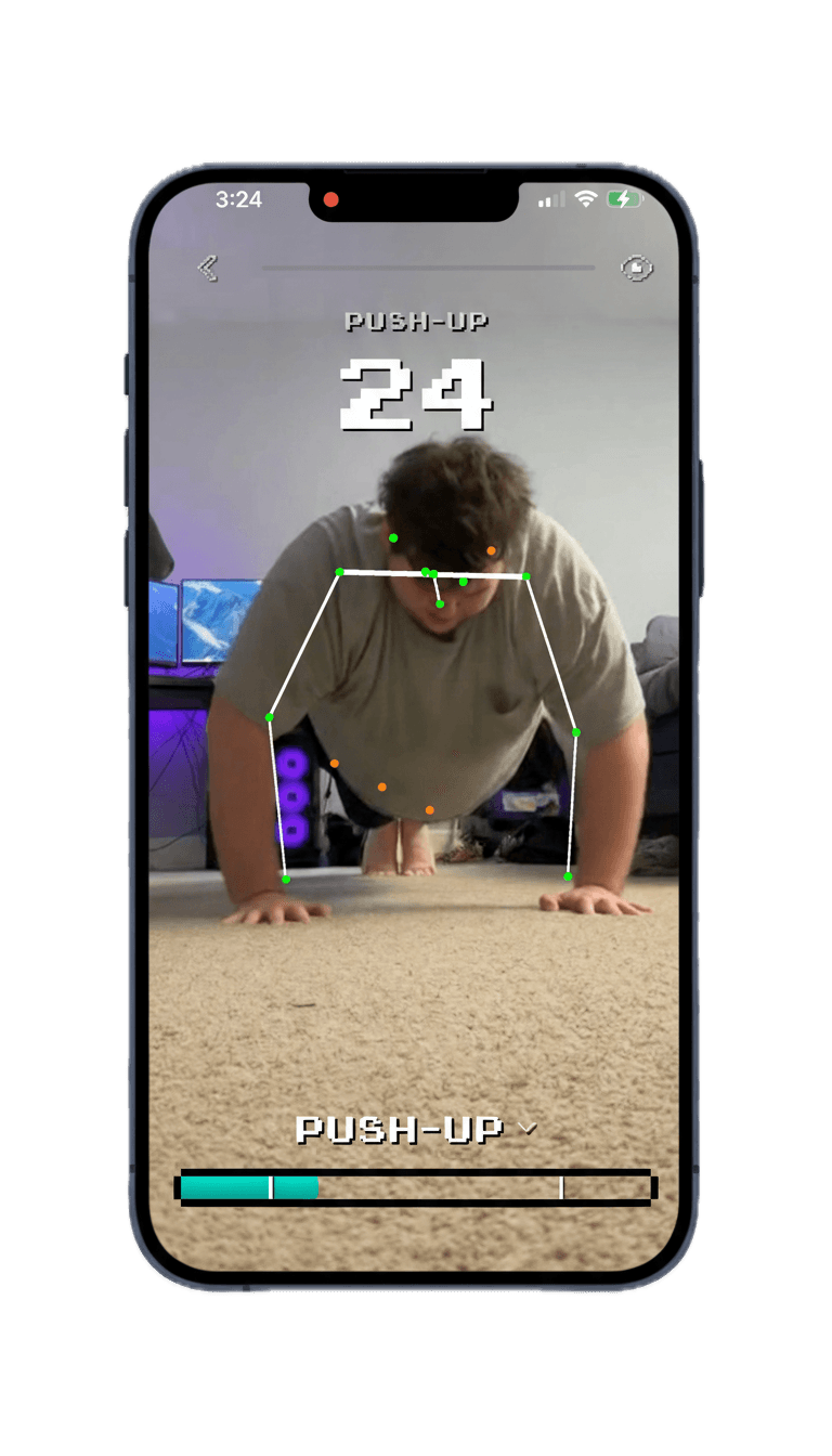AI tracking push-ups